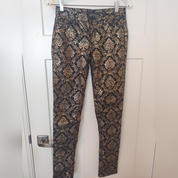 Damask Print Pants - Picture 1 of 1
